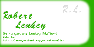 robert lenkey business card